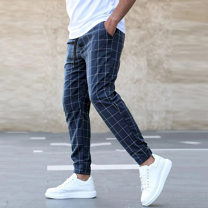 Gideon | Men’s Check Trousers designed for Smart Casual Dressing