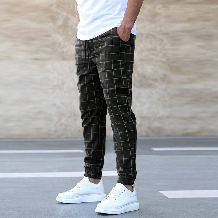 Gideon | Men’s Check Trousers designed for Smart Casual Dressing