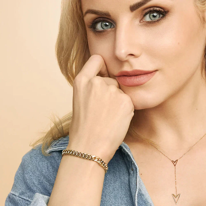 Estate Cuban Bracelet | 16k Gold