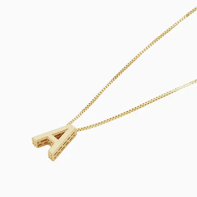 Love letter initial necklace | 18k Gold