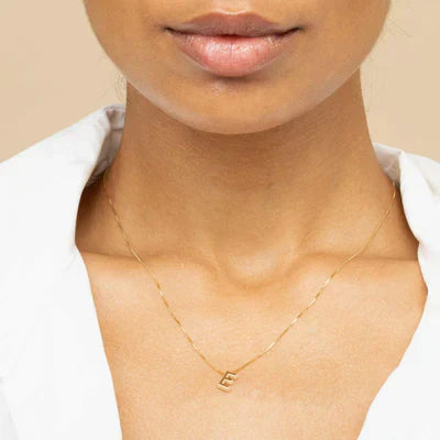 Love letter initial necklace | 18k Gold