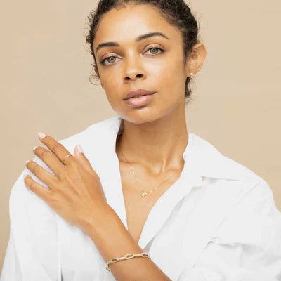 Love letter initial necklace | 18k Gold