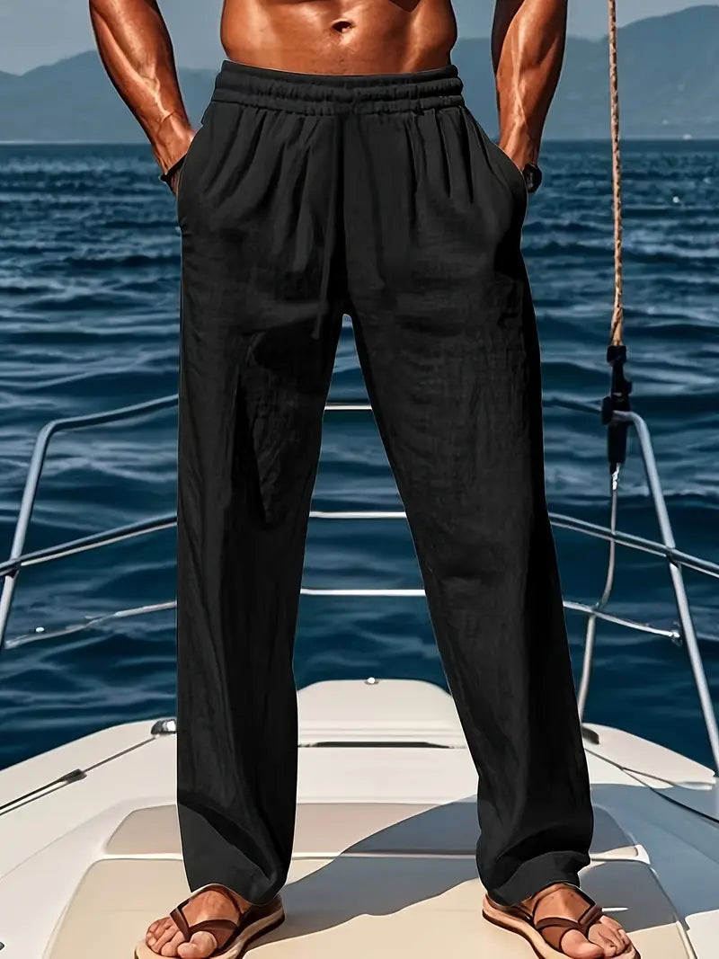 Nolan | Men’s Drawstring Trousers for Holiday Ensemble