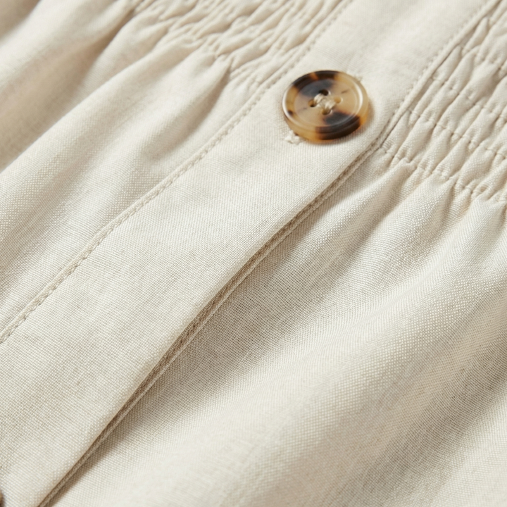 Lunara | Women’s Flowy Trousers with Button Waist Feature