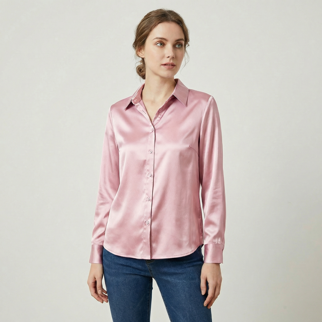 Luneth | Women’s Button Shirt with Polished Finish