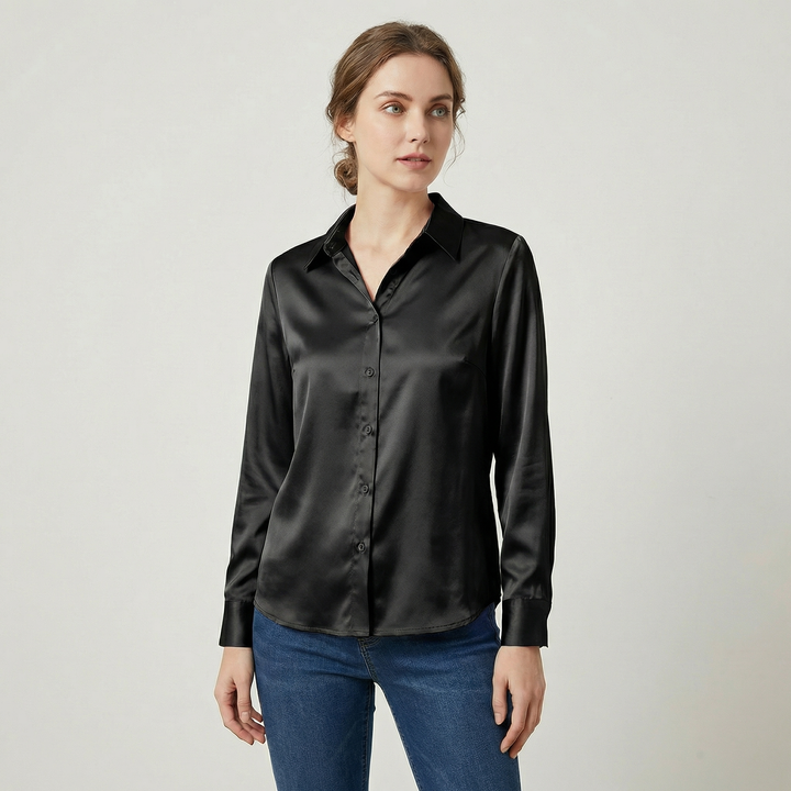 Luneth | Women’s Button Shirt with Polished Finish