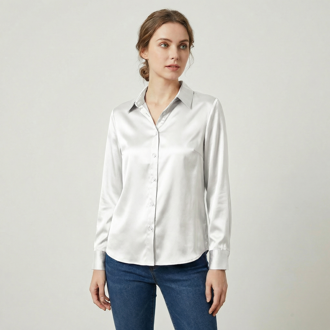 Luneth | Women’s Button Shirt with Polished Finish