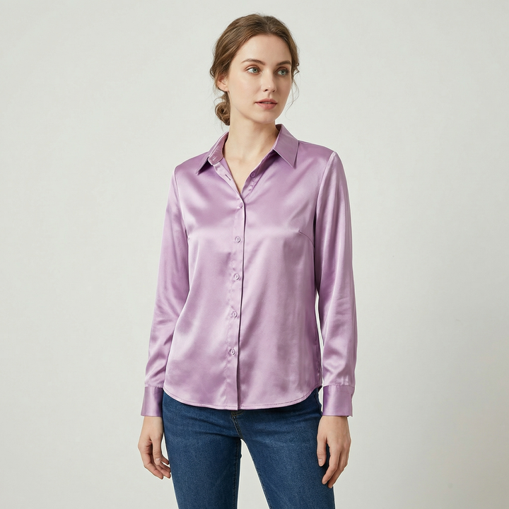 Luneth | Women’s Button Shirt with Polished Finish