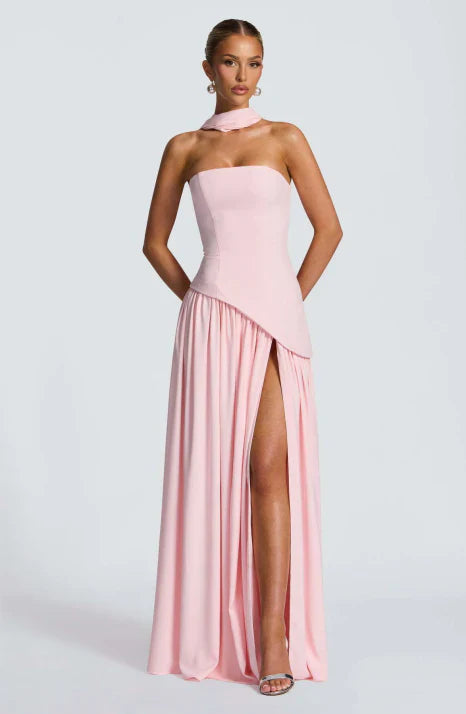 Aurelia | Women’s Maxi Dress featuring a Scarf Neck Refined Element