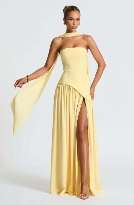 Aurelia | Women’s Maxi Dress featuring a Scarf Neck Refined Element