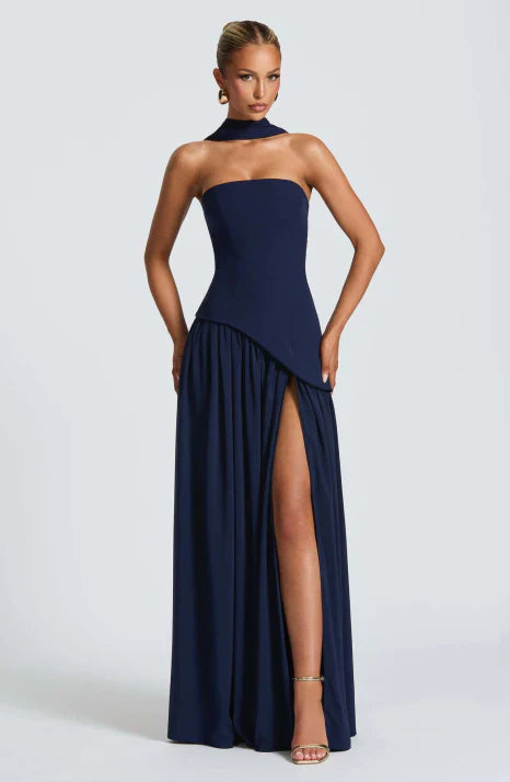 Aurelia | Women’s Maxi Dress featuring a Scarf Neck Refined Element