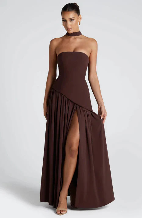 Aurelia | Women’s Maxi Dress featuring a Scarf Neck Refined Element