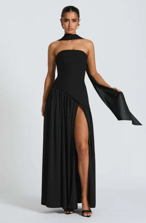 Aurelia | Women’s Maxi Dress featuring a Scarf Neck Refined Element