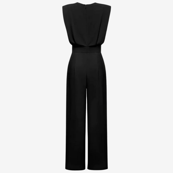 Pavelle | Women’s Sleeveless Jumpsuit with a Defined Waist