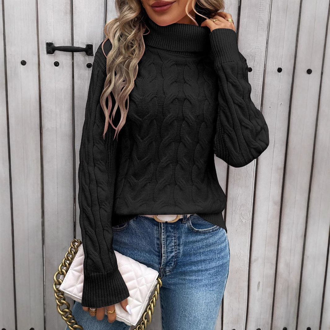 Celina – Cable Knit Turtleneck Sweater
