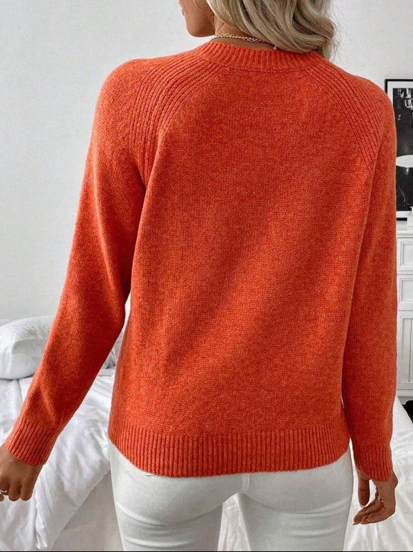 Lorina – Button Detail Knit Sweater