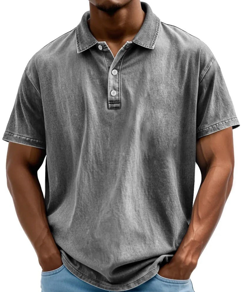 Callen | Men’s Polo Shirt in a Washed Casual charm