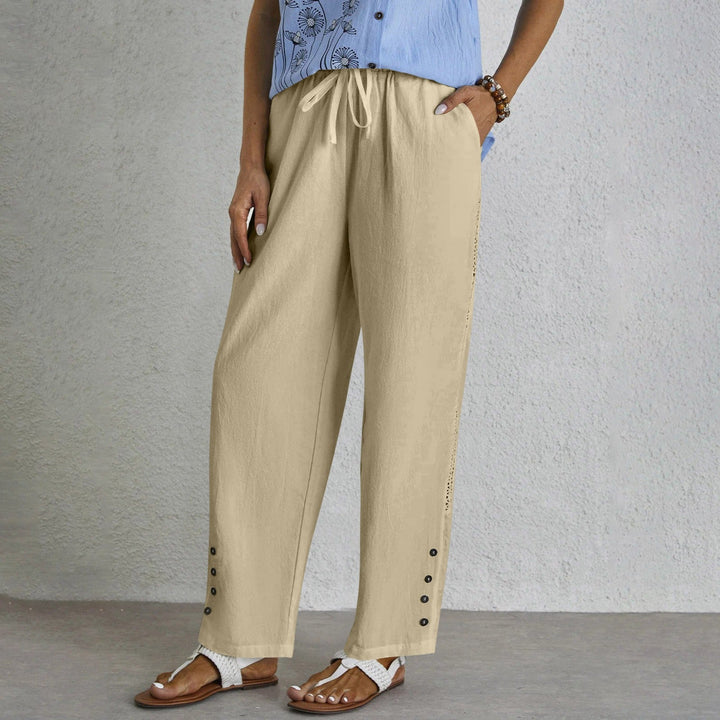 Celena™ - Effortless Buttoned Trousers