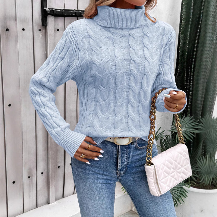 Celina – Cable Knit Turtleneck Sweater