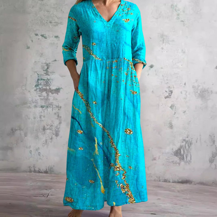 Floriane | Women’s Floral Maxi Dress in a Laid-Back Body Form