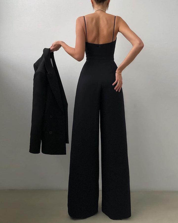 Amoria | Women’s Wide-Leg Jumpsuit featuring a Sweetheart Neckline