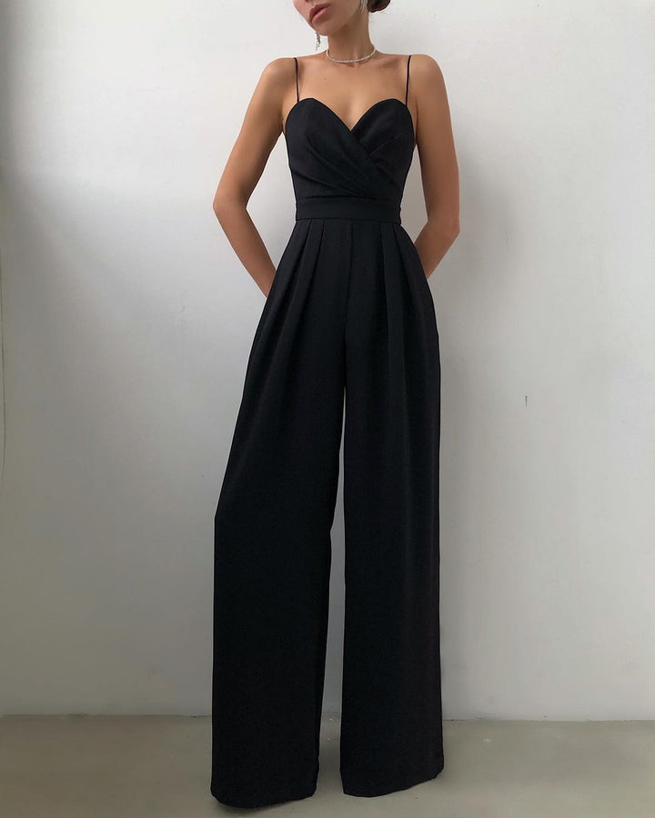 Amoria | Women’s Wide-Leg Jumpsuit featuring a Sweetheart Neckline
