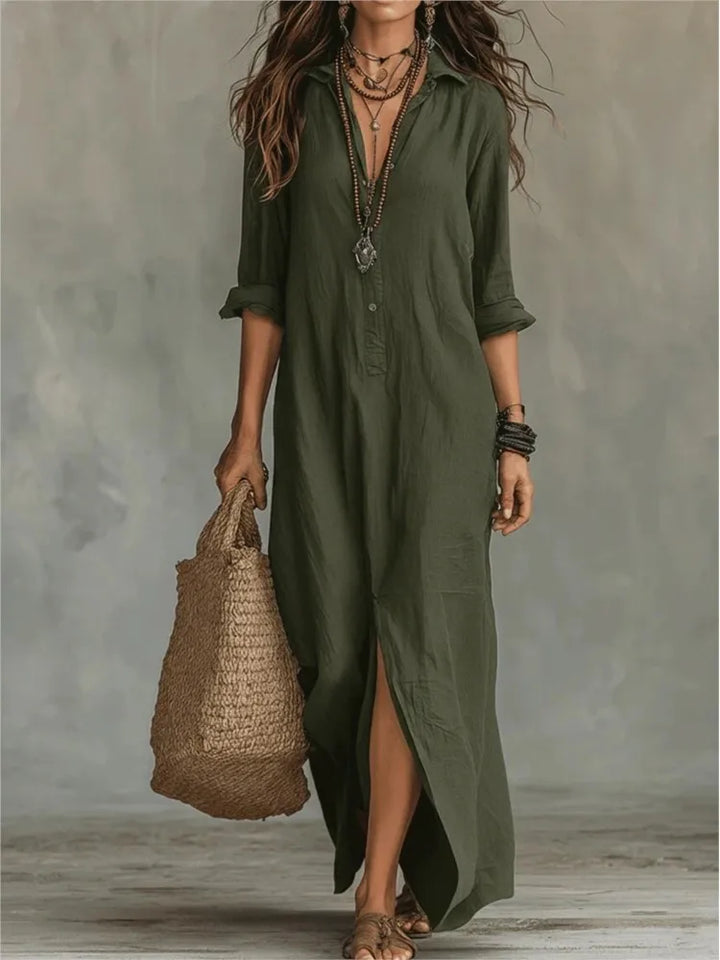 Sovelle | Women’s Shirt Dress in a Relaxed Maxi Length
