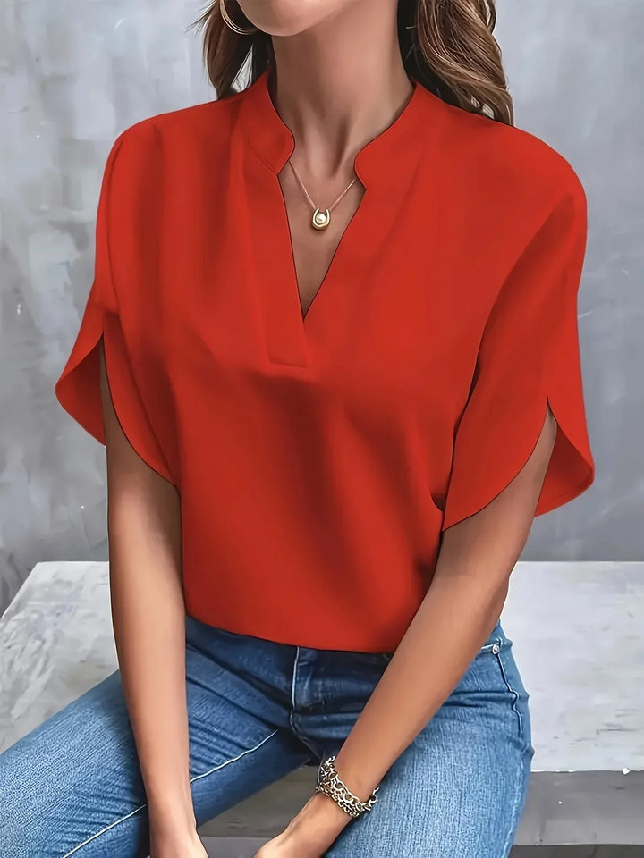Mirella | Women’s Notch Neck Blouse designed for Everyday Styling