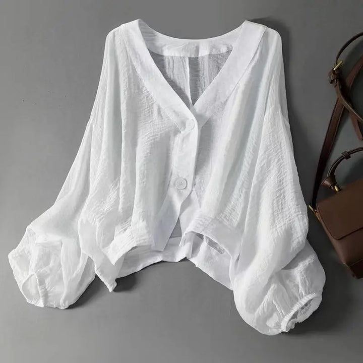 Vionelle | Women’s Cropped Cardigan featuring Wide Sleeves