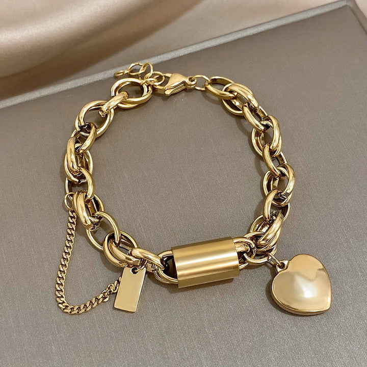 Heartened Chunky Bracelet | 18k Gold