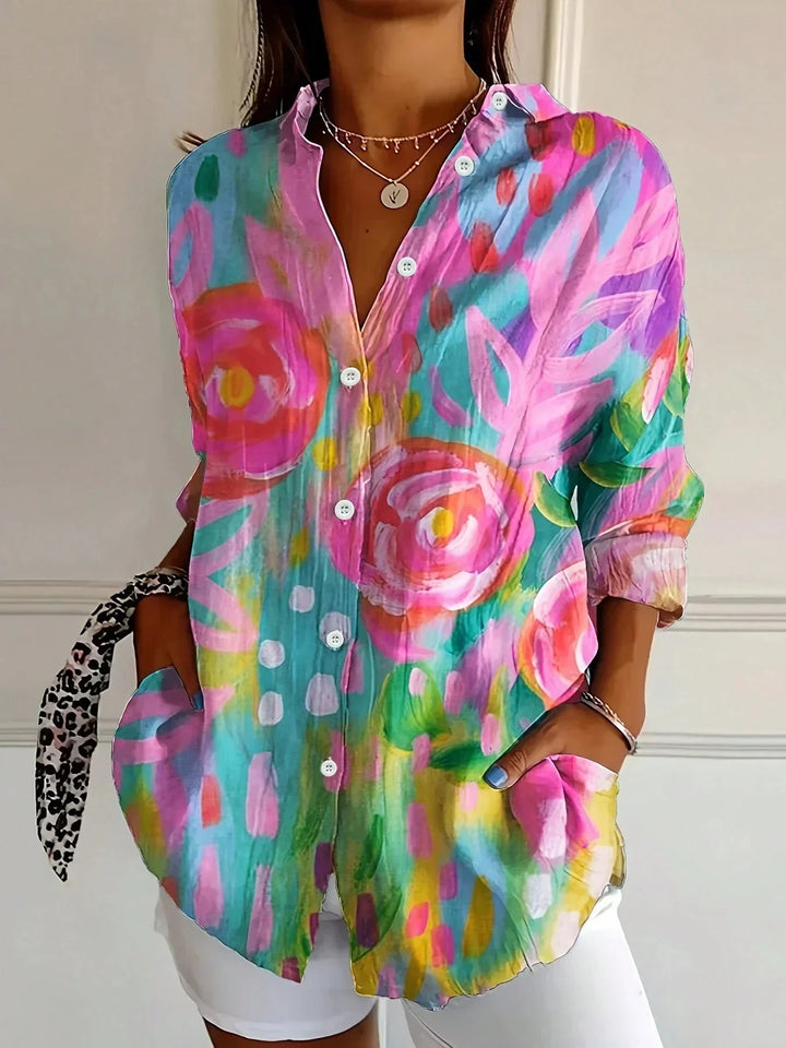 Jolenne | Women’s Colourful Button-Up Shirt for Casual Styling
