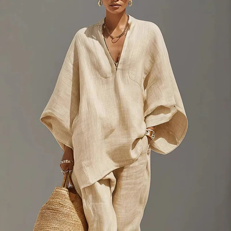 Solaya | Women’s Relaxed Co-Ord Set for Holiday Pair