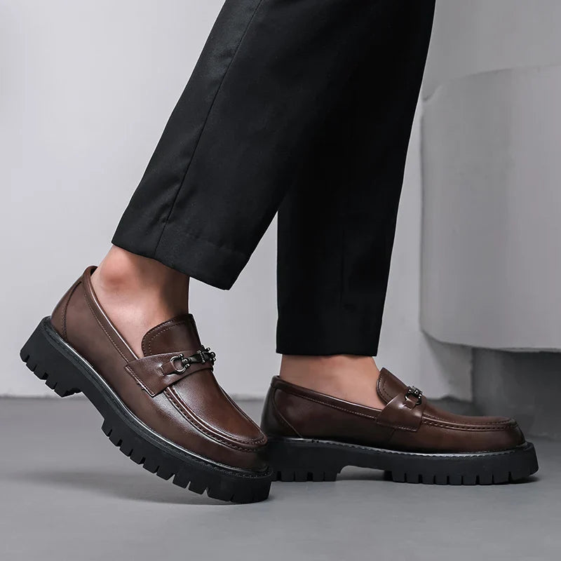 Rovanni | Men’s Chunky Loafers featuring Decorative bar