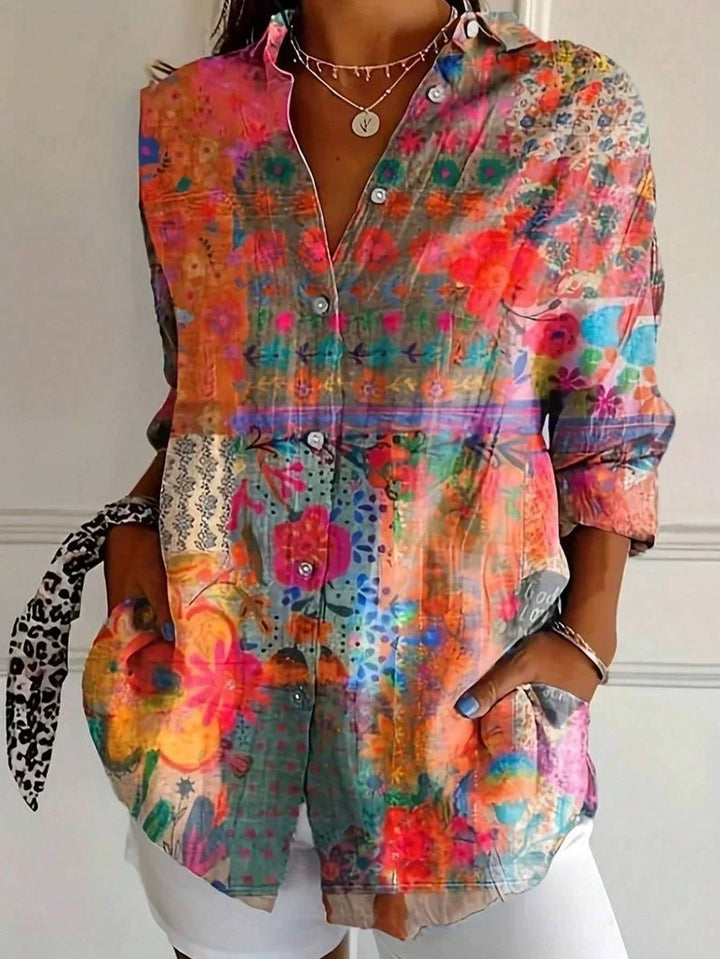 Jolenne | Women’s Colourful Button-Up Shirt for Casual Styling
