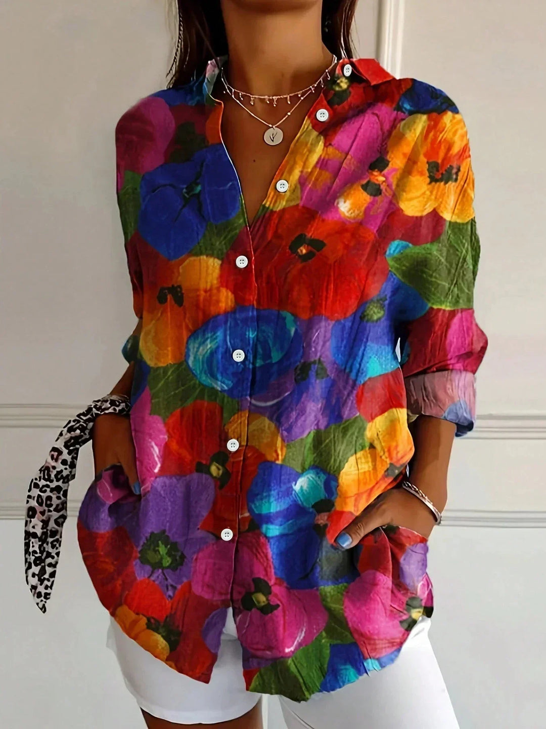 Jolenne | Women’s Colourful Button-Up Shirt for Casual Styling