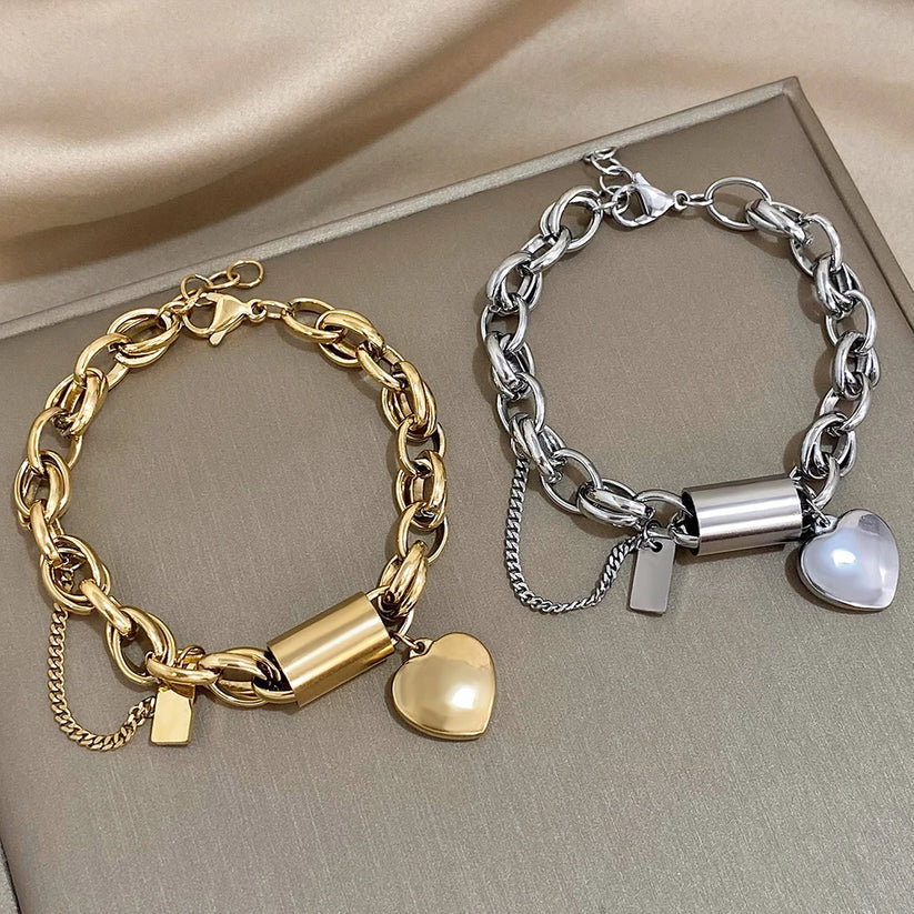 Heartened Chunky Bracelet | 18k Gold