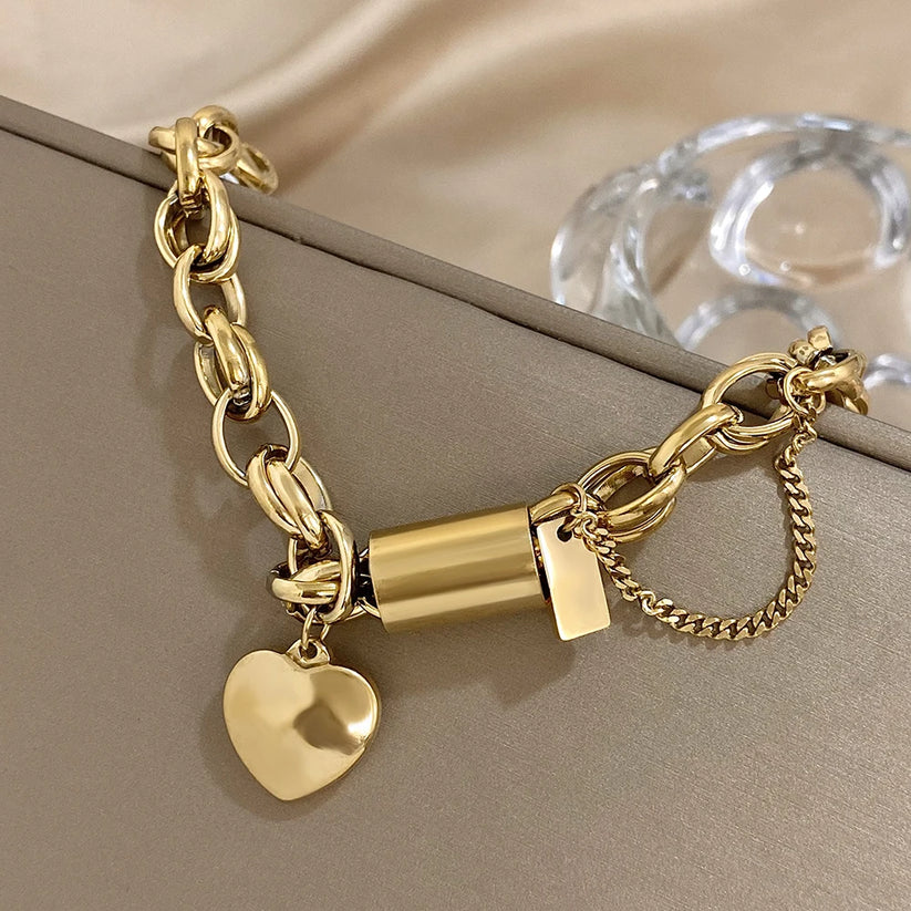 Heartened Chunky Bracelet | 18k Gold