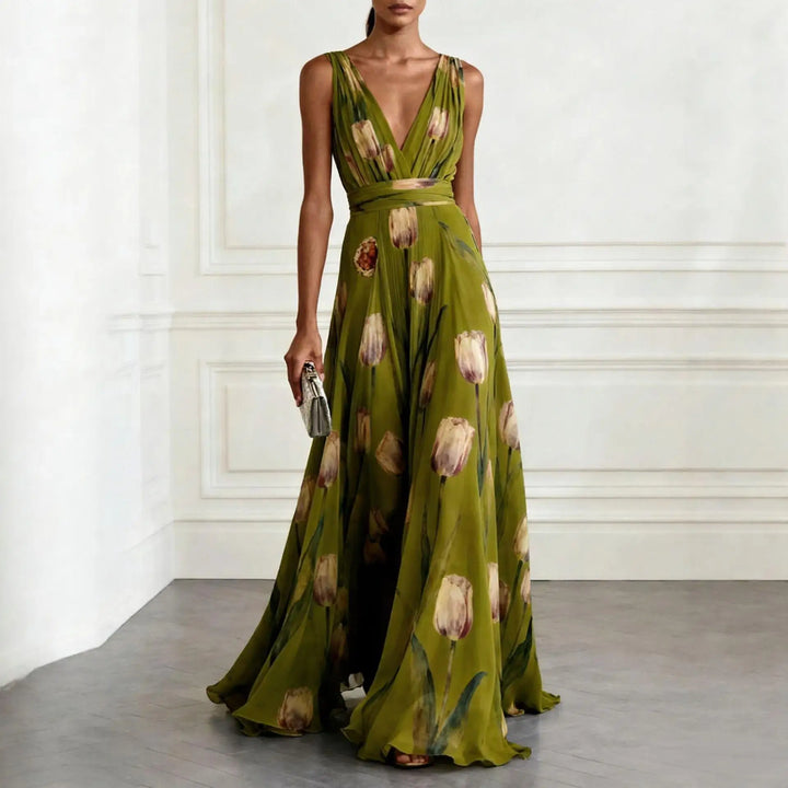 Thalira | Women’s Floral Maxi Dress for Special Occasion