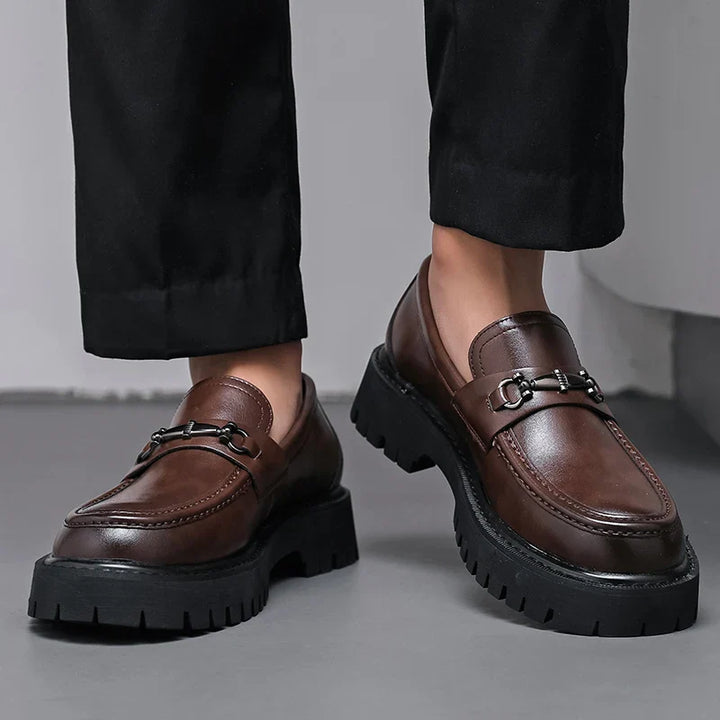 Rovanni | Men’s Chunky Loafers featuring Decorative bar