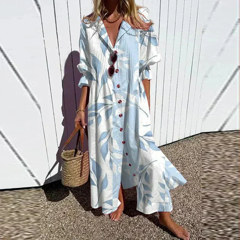 Eraphina | Women’s Maxi Dress featuring a Colourful Abstract Print
