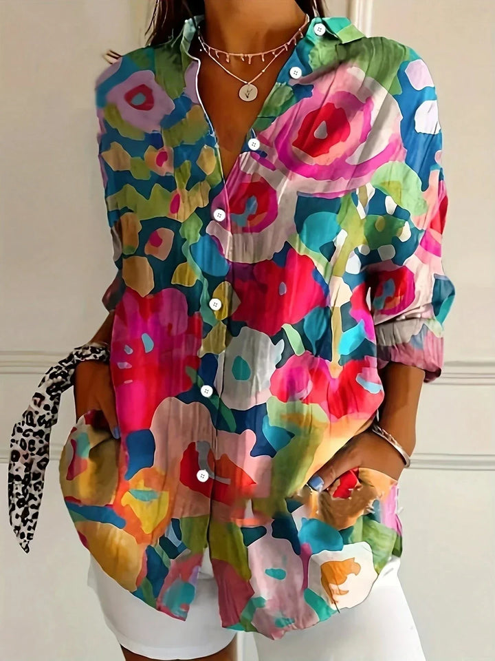 Jolenne | Women’s Colourful Button-Up Shirt for Casual Styling