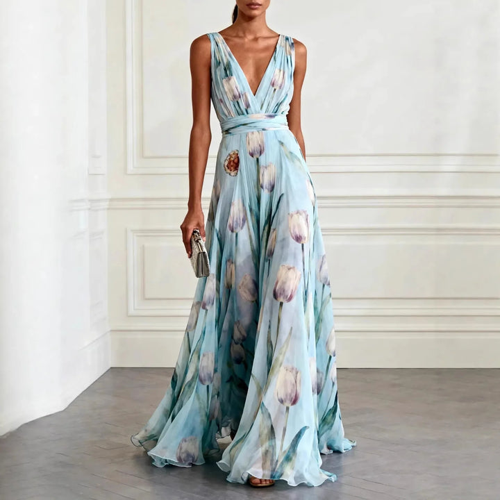 Thalira | Women’s Floral Maxi Dress for Special Occasion