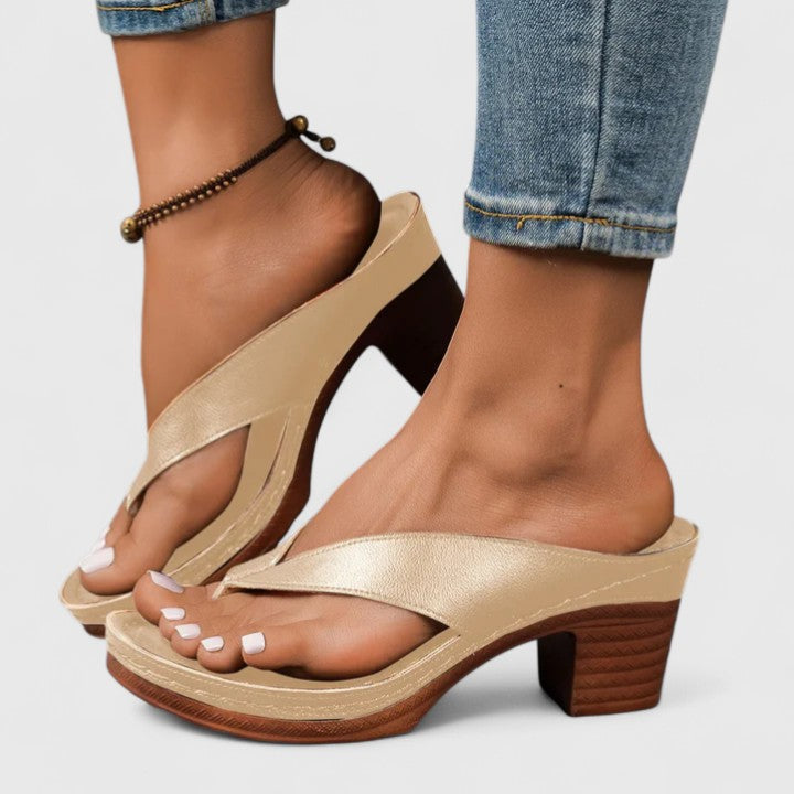 Calindra | Women’s Toe-Post Heeled Sandals for Summer Pieces