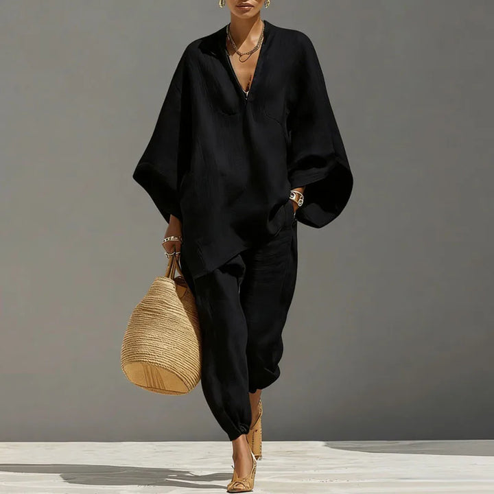 Solaya | Women’s Relaxed Co-Ord Set for Holiday Pair
