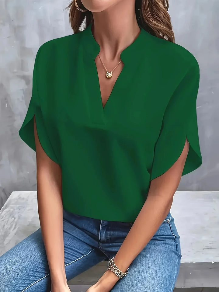 Mirella | Women’s Notch Neck Blouse designed for Everyday Styling