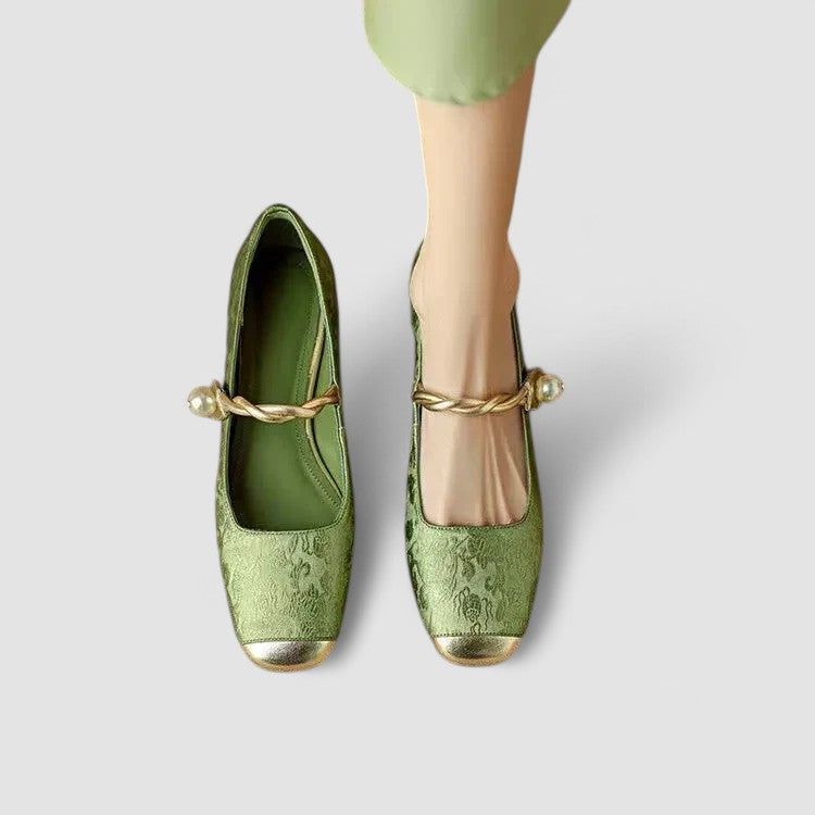 Juliette | Women’s Mary Jane Flats with Fashion Strap Element