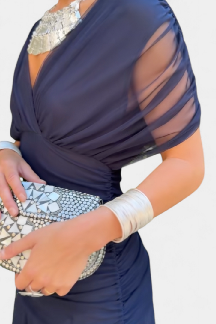 Keziah | Women’s Off-Shoulder Dress with Twist Front