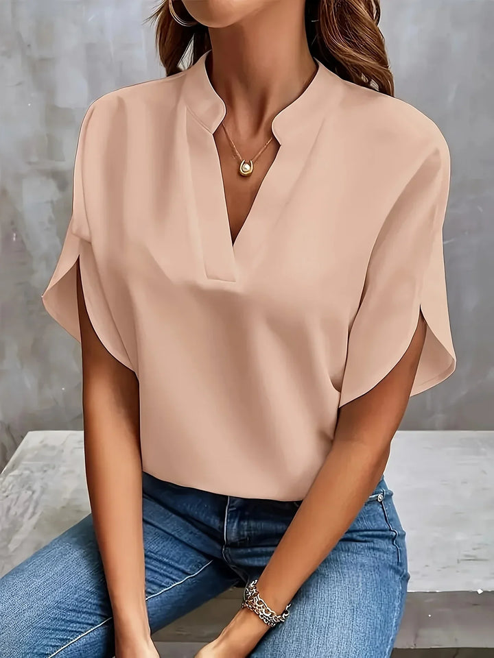 Mirella | Women’s Notch Neck Blouse designed for Everyday Styling