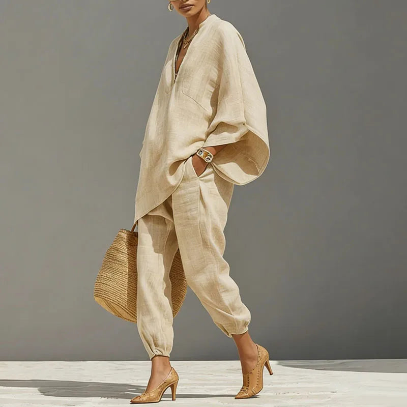 Solaya | Women’s Relaxed Co-Ord Set for Holiday Pair