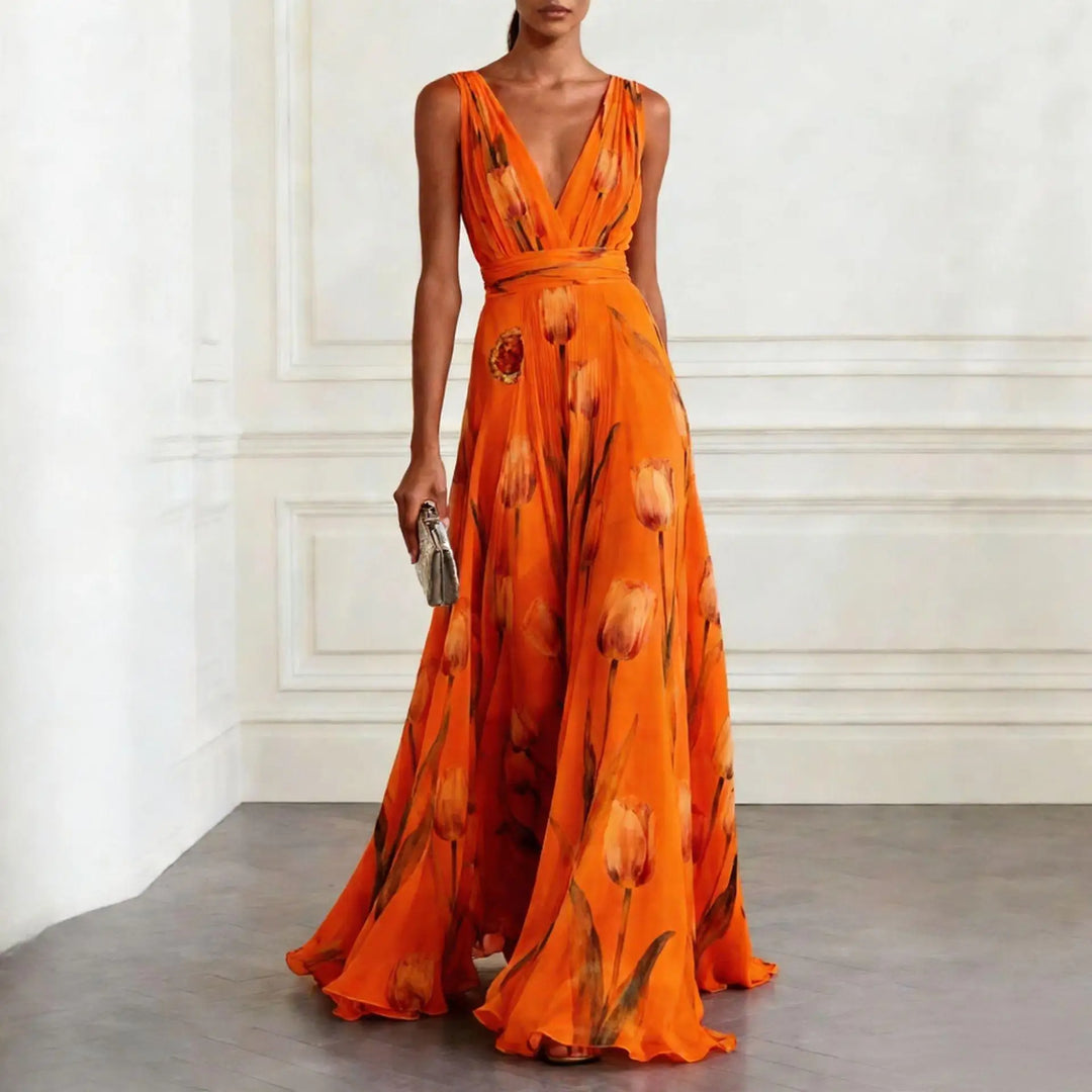 Thalira | Women’s Floral Maxi Dress for Special Occasion